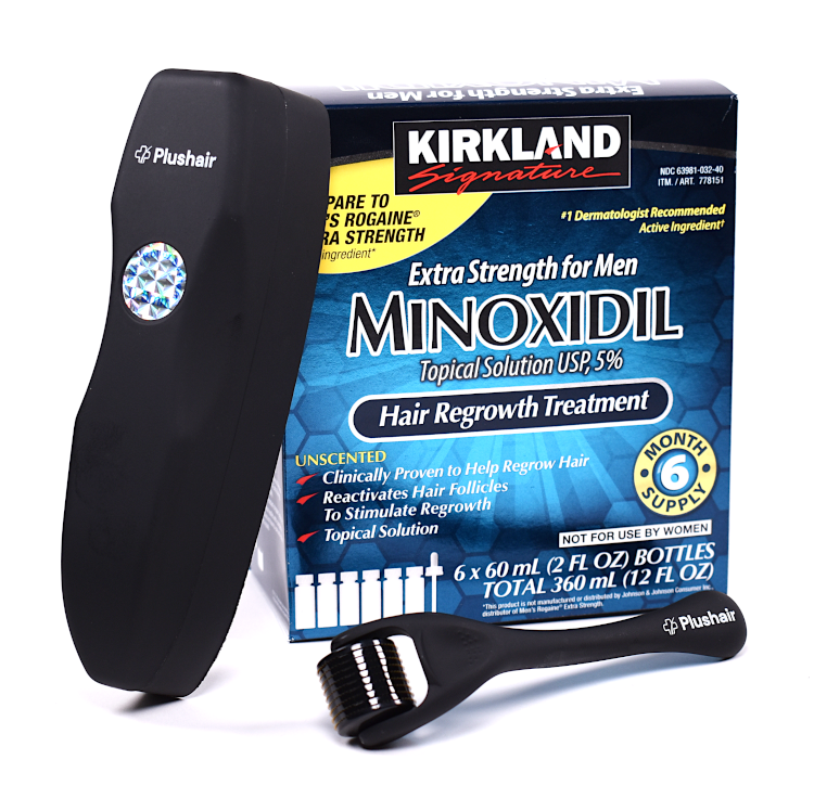 SET Kirkland Minoxidil Dermaroller Plushair.sk