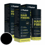 SET 3 balenia Plushair HAIR FIBERS vlasové vlákna - čierna