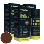 SET 3 balenia Plushair HAIR FIBERS vlasové vlákna - stredne hnedá