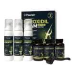 SET Plushair Minoxidil Pena + Dermaroller + Vitamíny - na 3 mesiace